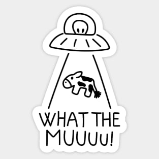 What the Muuuu! Sticker